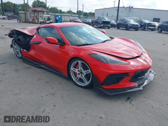2023 Chevrolet Corvette 2LT with VIN 1G1YB2D47P5100608, listed as a IAAI auction lot 42103534 with 19,694 mi miles and . Bid and sale history available at DreamBid. Image 1.