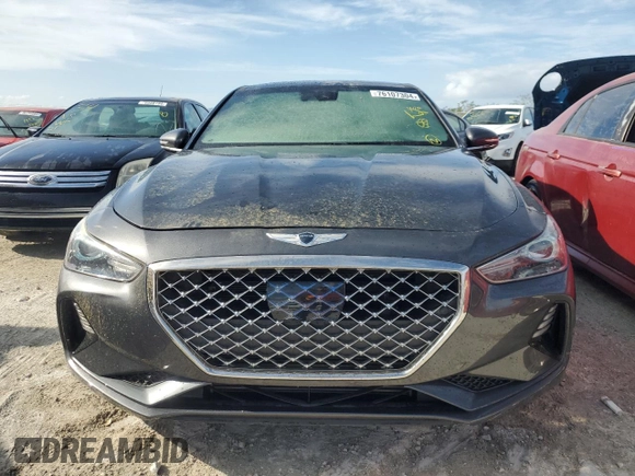 2021 Genesis G70 2.0T with VIN KMTG34LA8MU066796, listed as a Copart auction lot 82797274 with Not provided miles and Non repairable. Bid and sale history available at DreamBid. Image 5.