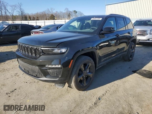 2024 Jeep Grand Cherokee Limited with VIN 1C4RJHBG4RC262922, listed as a Copart auction lot 43247105 with 342 mi miles and Clean title. Bid and sale history available at DreamBid. Image 1.