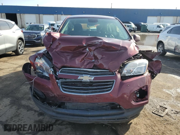 2016 Chevrolet Trax LS with VIN 3GNCJKSB1GL275191, listed as a Copart auction lot 51072445 with 113,102 mi miles and Clean Title. Bid and sale history available at carsss.com. Image 5.