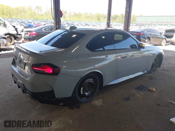2022 BMW 2 Series M240i xDrive with VIN 3MW53CM07N8C16723, listed as a IAAI auction lot 42173534 with 26,767 mi miles and . Bid and sale history available at DreamBid. Image 4.
