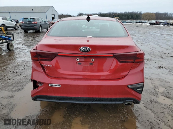 2021 Kia Forte LXS with VIN 3KPF24AD1ME390164, listed as a Copart auction lot 43323125 with 59,380 mi miles and Salvage Title. Bid and sale history available at carsss.com. Image 6.