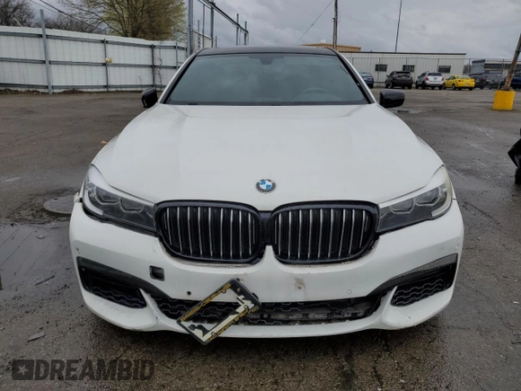 2017 BMW 7 Series 740i with VIN WBA7E2C3XHG741242, listed as a Copart auction lot 51577125 with 101,429 mi miles and Clean Title. Bid and sale history available at carsss.com. Image 5.