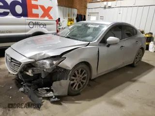 2016 Mazda 3 i Sport with VIN JM1BM1U7XG1304032, listed as a Copart auction lot 46791905 with 122,775 mi miles and Salvage Title. Bid and sale history available at carsss.com. Image 1.