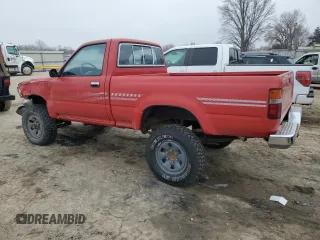 1991 Toyota Pickup DX z VIN JT4RN01P0M7042332, wystawiony jako Copart lot #42408835 z przebiegiem 211 481 mil mil oraz Szkoda całkowita • Salvage title. Historia ofert i sprzedaży dostępna na DreamBid. Obrazek 2.