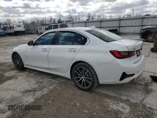 2020 BMW 3 Series 330i xDrive with VIN 3MW5R7J00L8B13473, listed as a Copart auction lot 47280485 with 0 mi miles and Salvage Title. Bid and sale history available at carsss.com. Image 2.