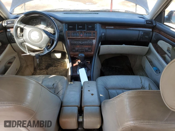 1998 Audi A8 with VIN WAUBG34D3WN007522, listed as a Copart auction lot 45497545 with 174,719 mi miles and Clean title. Bid and sale history available at DreamBid. Image 8.