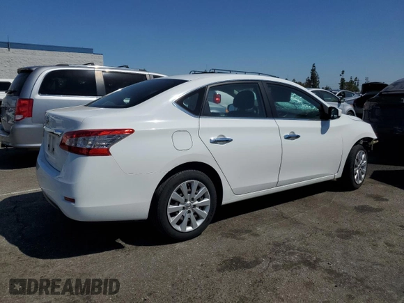 2015 Nissan Sentra SV with VIN 3N1AB7APXFY292227, listed as a Copart auction lot 52735955 with 193,244 mi miles and Salvage Title. Bid and sale history available at carsss.com. Image 3.