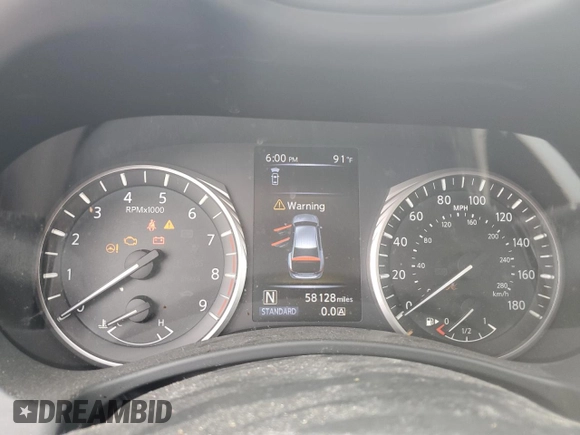 2019 Infiniti Q50 Luxe с VIN JN1EV7ARXKM552889, выставлен на аукционе Copart как лот 60649415 с пробегом 58 128 миль миль и Списание • Salvage title. История ставок и продаж доступна на DreamBid. Изображение 9.