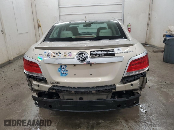2011 Buick LaCrosse CX with VIN 1G4GA5EC9BF216775, listed as a Copart auction lot 48072295 with 135,927 mi miles and Salvage Title. Bid and sale history available at carsss.com. Image 6.