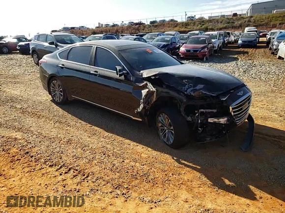 2017 Genesis G80 3.8L with VIN KMHGN4JE9HU191919, listed as a Copart auction lot 76667294 with 121,550 mi miles and Salvage Title. Bid and sale history available at DreamBid. Image 11.