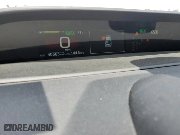 2022 Toyota Prius LE z VIN JTDKAMFP7N3210649, wystawiony jako Copart lot #55572175 z przebiegiem 40 565 mil mil oraz Szkoda całkowita • Salvage title. Historia ofert i sprzedaży dostępna na DreamBid. Obrazek 9.