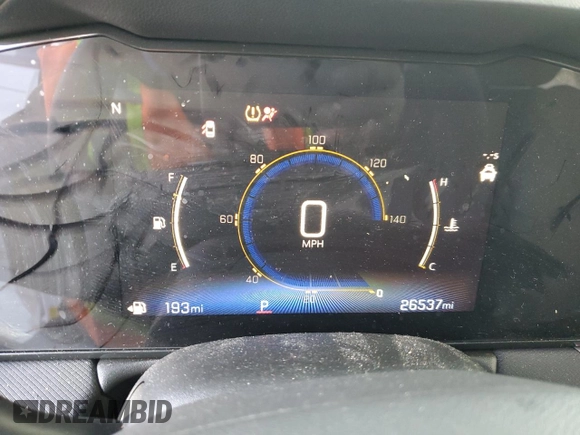2025 Chevrolet TrailBlazer LS with VIN KL79MMSP4SB044102, listed as a Copart auction lot 45048715 with 26,537 mi miles and Clean Title. Bid and sale history available at DreamBid. Image 9.