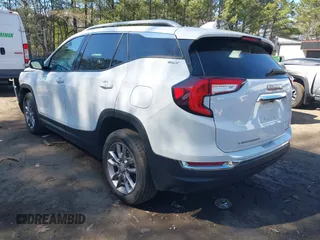 2023 GMC Terrain SLT with VIN 3GKALVEG4PL181622, listed as a IAAI auction lot 41824862 with 46,855 mi miles and . Bid and sale history available at carsss.com. Image 3.