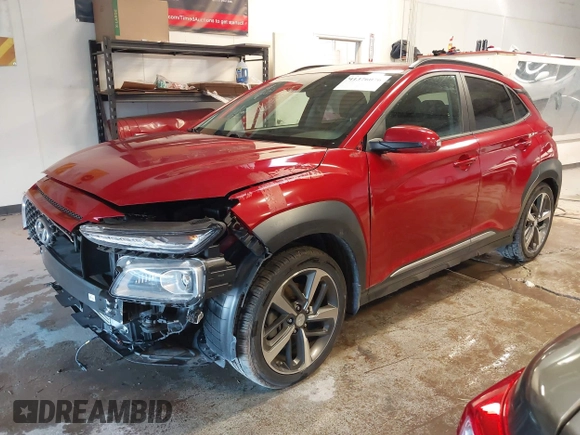 2021 Hyundai Kona Limited with VIN KM8K33A56MU601001, listed as a IAAI auction lot 41376076 with 33,169 mi miles. Bid and sale history available at carsss.com. Image 17.