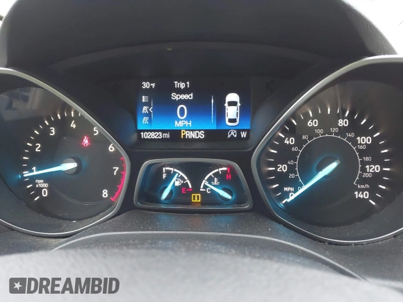 2017 Ford Escape SE with VIN 1FMCU9G96HUC12475, listed as a IAAI auction lot 41741342 with 102,823 mi miles. Bid and sale history available at carsss.com. Image 7.