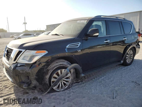 2017 Nissan Armada SL with VIN JN8AY2ND1H9008592, listed as a Copart auction lot 54861375 with 112,403 mi miles and Clean Title. Bid and sale history available at carsss.com. Image 1.