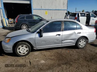 2001 Honda Civic with VIN JHMES152X1S006263, listed as a Copart auction lot 77612834 with 142,024 mi miles and Clean title. Bid and sale history available at DreamBid. Image 1.
