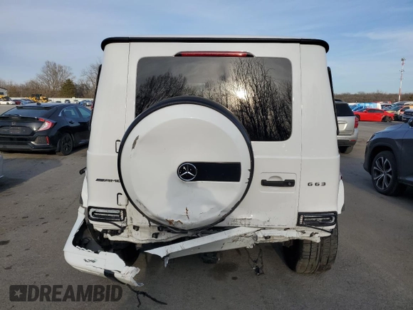 2020 Mercedes-Benz G 63 AMG with VIN WDCYC7HJ6LX339805, listed as a Copart auction lot 46446735 with 62,763 mi miles and Salvage title. Bid and sale history available at DreamBid. Image 6.