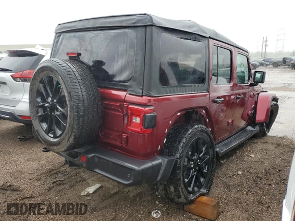 2021 Jeep Wrangler Unlimited Sahara с VIN 1C4JJXP6XMW676754, выставлен на аукционе Copart как лот 58538655 с пробегом 49 785 миль миль и Списание • Salvage title. История ставок и продаж доступна на DreamBid. Изображение 3.