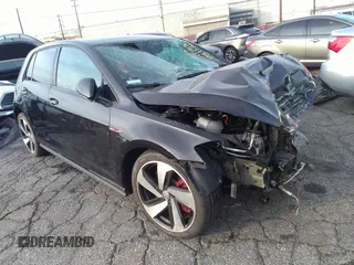 2020 Volkswagen Golf GTI S with VIN 3VW6T7AU9LM000606, listed as a IAAI auction lot 38558588 with 1 mi miles. Bid and sale history available at carsss.com. Image 1.