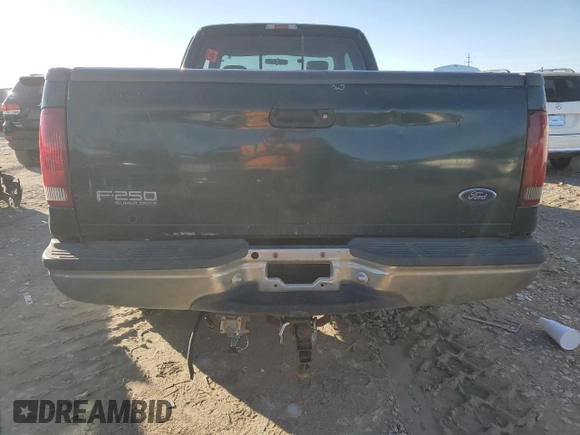 2001 Ford Super Duty F-250 XL with VIN 1FTNX20F91EC66932, listed as a Copart auction lot 83177154 with 258,347 mi miles and Salvage Title. Bid and sale history available at carsss.com. Image 6.