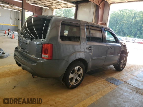 2012 Honda Pilot EX-L with VIN 5FNYF4H50CB058303, listed as a Copart auction lot 60607375 with 147,939 mi miles and Salvage title. Bid and sale history available at DreamBid. Image 3.