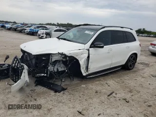 2024 Mercedes-Benz GLS 450 with VIN 4JGFF5KE8RB270203, listed as a Copart auction lot 71734394 with 27 mi miles and Salvage Title. Bid and sale history available at DreamBid. Image 1.