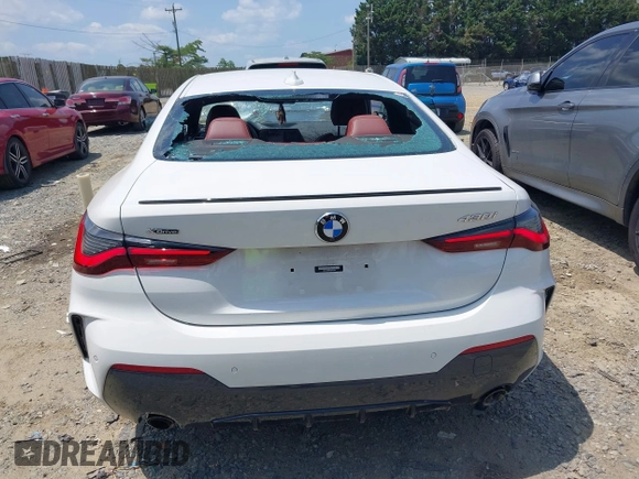 2023 BMW 4 Series 430i xDrive with VIN WBA73AP06PCM13452, listed as a IAAI auction lot 42546869 with 42,625 mi miles and . Bid and sale history available at DreamBid. Image 16.