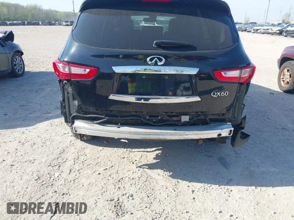 2015 Infiniti QX60 with VIN 5N1AL0MM8FC505909, listed as a IAAI auction lot 42091899 with 120,700 mi miles and . Bid and sale history available at DreamBid. Image 6.