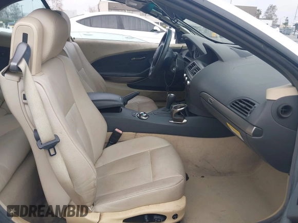 2005 BMW 6 Series 645Ci with VIN WBAEK73495B324371, listed as a IAAI auction lot 41496290 with 109,251 mi miles. Bid and sale history available at carsss.com. Image 5.
