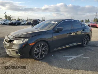2021 Honda Civic Sport with VIN 2HGFC2F81MH537604, listed as a Copart auction lot 50771195 with 84,500 mi miles and Salvage Title. Bid and sale history available at DreamBid. Image 1.