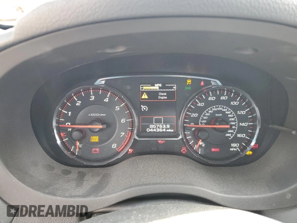 2018 Subaru WRX with VIN JF1VA1A60J9828886, listed as a Copart auction lot 48217325 with 44,364 mi miles and Salvage Title. Bid and sale history available at carsss.com. Image 9.