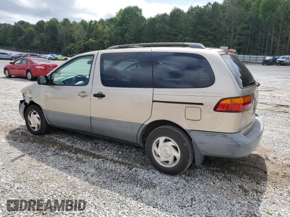 2000 Toyota Sienna LE z VIN 4T3ZF13C7YU259075, wystawiony jako Copart lot #58416105 z przebiegiem 235 788 mil mil oraz Szkoda całkowita • Salvage title. Historia ofert i sprzedaży dostępna na DreamBid. Obrazek 2.