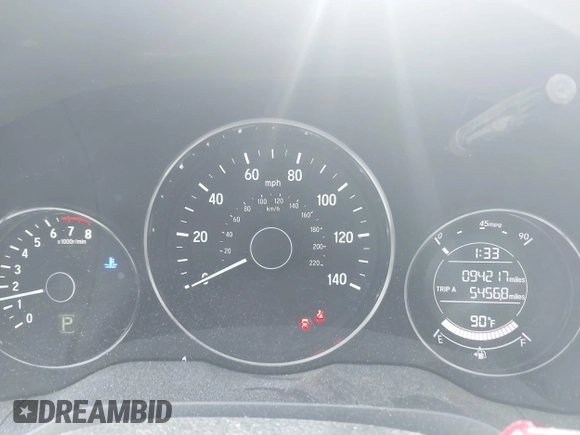 2016 Honda HR-V EX with VIN 3CZRU5H59GM728846, listed as a IAAI auction lot 42105674 with 94,217 mi miles. Bid and sale history available at carsss.com. Image 7.