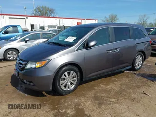 2015 Honda Odyssey EX-L with VIN 5FNRL5H68FB066570, listed as a IAAI auction lot 42092446 with 104,523 mi miles and . Bid and sale history available at DreamBid. Image 2.