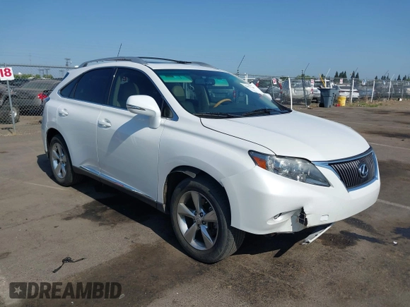 2012 Lexus RX 350 with VIN 2T2ZK1BA8CC068999, listed as a IAAI auction lot 42422104 with 92,060 mi miles and . Bid and sale history available at DreamBid. Image 1.