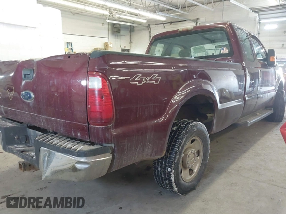 2008 Ford Super Duty F-250 SRW XL with VIN 1FTSX21YX8EB06622, listed as a IAAI auction lot 41264599 with 163,992 mi miles. Bid and sale history available at carsss.com. Image 4.