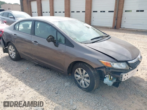 2012 Honda Civic LX with VIN 2HGFB2F57CH528266, listed as a IAAI auction lot 42094846 with 120,244 mi miles and . Bid and sale history available at DreamBid. Image 1.