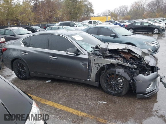 2018 Infiniti Q50 Luxe z VIN JN1EV7AP5JM350376, wystawiony jako IAAI lot #40881855 z przebiegiem 84 501 mil mil oraz . Historia ofert i sprzedaży dostępna na DreamBid. Obrazek 12.