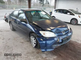 2005 Honda Civic LX z VIN JHMES16535S006958, wystawiony jako IAAI lot #41912568 z przebiegiem 215 346 mil mil oraz . Historia ofert i sprzedaży dostępna na DreamBid. Obrazek 1.