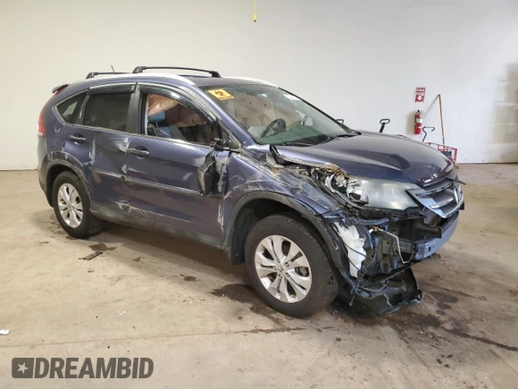 2013 Honda CR-V EX-L z VIN 2HKRM4H74DH601098, wystawiony jako Copart lot #50344245 z przebiegiem Nie podano mil oraz Szkody całkowita. Historia ofert i sprzedaży dostępna na DreamBid. Obrazek 4.
