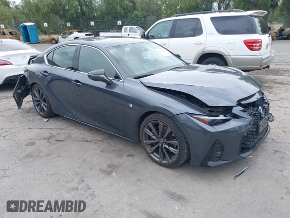 2021 Lexus IS 350 F Sport with VIN JTHGZ1B28M5044280, listed as a IAAI auction lot 42202029 with 49,048 mi miles and . Bid and sale history available at DreamBid. Image 1.