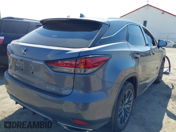 2022 Lexus RX with VIN 2T2YZMDA2NC366635, listed as a IAAI auction lot 41782105 with 30,504 mi miles. Bid and sale history available at carsss.com. Image 4.