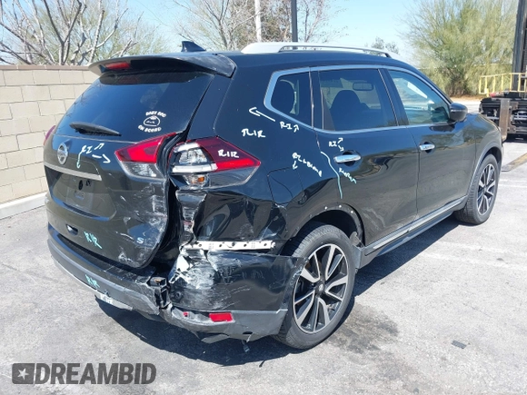 2019 Nissan Rogue SL with VIN 5N1AT2MT9KC749923, listed as a IAAI auction lot 41499939 with 39,193 mi miles and . Bid and sale history available at DreamBid. Image 4.