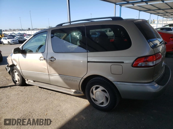 2002 Toyota Sienna LE with VIN 4T3ZF13C42U474033, listed as a Copart auction lot 45404675 with 186,920 mi miles and Salvage Title. Bid and sale history available at carsss.com. Image 2.