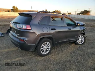 2022 Jeep Cherokee Latitude Lux with VIN 1C4PJMMN1ND535833, listed as a Copart auction lot 80052434 with 19,625 mi miles and Salvage title. Bid and sale history available at DreamBid. Image 3.