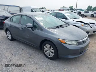 2012 Honda Civic LX z VIN 19XFB2F52CE310892, wystawiony jako IAAI lot #42390782 z przebiegiem 187 670 mil mil oraz . Historia ofert i sprzedaży dostępna na DreamBid. Obrazek 1.