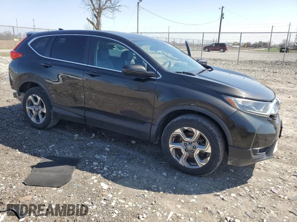 2017 Honda CR-V EX-L with VIN 2HKRW2H86HH618224, listed as a Copart auction lot 52004065 with 87,637 mi miles and Salvage Title. Bid and sale history available at carsss.com. Image 4.