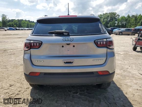 2018 Jeep Compass Sport z VIN 3C4NJDAB7JT484490, wystawiony jako Copart lot #59947885 z przebiegiem 118 363 mil mil oraz Szkoda całkowita • Salvage title. Historia ofert i sprzedaży dostępna na DreamBid. Obrazek 6.